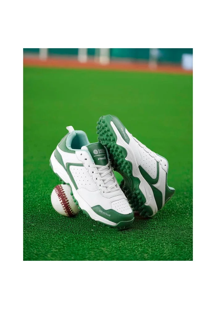Bacca Bucci Green and White STRIKER Cricket Shoes for Men | Best Price UAE